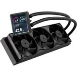 Corsair NAUTILUS II 360 RS LCD Flydende CPU-køler, Vandkøling Sort