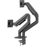 Digitus Dobbelt skærmholder, 2x 45", 2x 20 kg, Skærmbeslag Sort