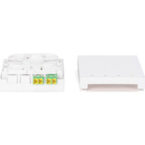 Digitus FTTH kabinet med 2 x LC/APC DX koblinger med shutter, Boliger Hvid