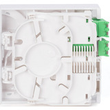Digitus FTTH kabinet med 2 x LC/APC DX koblinger med shutter, Boliger Hvid