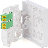 Digitus FTTH kabinet med 2 x LC/APC DX koblinger med shutter, Boliger Hvid