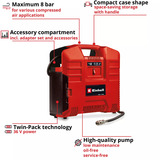EINHELL Kompressor Rød