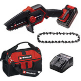 EINHELL Power X-Change Akku-grensav GE-PS 18/15 Li Bag Kit, 18Volt Sort/Rød