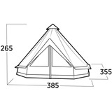 Easy Camp Vaulen Tipi 120484, Telt Brown