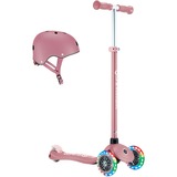 GLOBBER Primo Plus Lights inkl. hjelm, Scooter Rosa/Pink