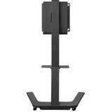 HAGOR BrackIT Rotate 165,1 cm (65") Sort Gulv, Mount Sort, Fritstående, 45 kg, 116,8 cm (46"), 165,1 cm (65"), 400 x 400 mm, Sort