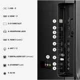 Hisense 43E7S Hi-QLED-tv, QLED TV Sort