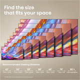 Hisense 43E7S Hi-QLED-tv, QLED TV Sort