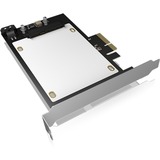 ICY BOX IB-PCI2017-U2 interface-kort/adapter Intern U.2, Interface card PCIe, U.2, PCIe 3.0, Sort, Sølv, Kina, 32 Gbit/sek.