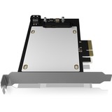 ICY BOX IB-PCI2017-U2 interface-kort/adapter Intern U.2, Interface card PCIe, U.2, PCIe 3.0, Sort, Sølv, Kina, 32 Gbit/sek.