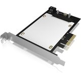 ICY BOX IB-PCI2017-U2 interface-kort/adapter Intern U.2, Interface card PCIe, U.2, PCIe 3.0, Sort, Sølv, Kina, 32 Gbit/sek.