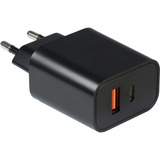 Inter-Tech 88882226, PD-2120, Oplader Sort