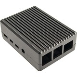 Inter-Tech 88887359 udviklingsboard - tilbehør Boks Sort, Boliger Sort, Boks, Raspberry Pi, Raspberry Pi, Sort, Aluminium, 90 mm