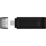 Kingston DataTraveler 70 256 GB, USB-stik Sort