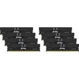 Kingston FURY FURY 256GB 5600MT/s DDR5 ECC Reg CL36 DIMM (sæt med 8) Renegade Pro XMP, Hukommelse Sort, 256 GB, 8 x 32 GB, DDR5, 288-pin DIMM, Sort