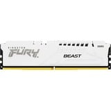 Kingston FURY FURY Beast 32GB 6000MT/s DDR5 CL30 DIMM White EXPO, Hukommelse Hvid, 32 GB, 1 x 32 GB, DDR5, 288-pin DIMM, Hvid