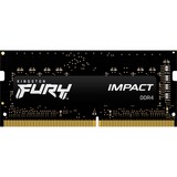 Kingston FURY FURY Impact hukommelsesmodul 32 GB 1 x 32 GB DDR4 3200 Mhz Sort, 32 GB, 1 x 32 GB, DDR4, 3200 Mhz, 260-pin SO-DIMM, Sort