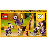LEGO Creator 3-i-1 Fantasi-skovvæsner, Bygge legetøj Byggesæt, 7 År, Plast, 175 stk, 240 g