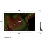 LG OLED83B59LA.AEUD evo TV, OLED-TV Sort