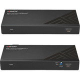 Lindy 150m Cat.6 KVM Extender, DisplayPort-udvidelse Sort