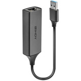 Lindy USB 3.0 Gigabit Ethernet konverter, Netværkskort Sølv