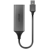 Lindy USB 3.0 Gigabit Ethernet konverter, Netværkskort Sølv