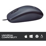 Logitech B100 Optical Usb Mouse f/ Bus mus Ambidextrous USB Type-A Optisk 800 dpi Sort, Ambidextrous, Optisk, USB Type-A, 800 dpi, Sort