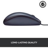 Logitech B100 Optical Usb Mouse f/ Bus mus Ambidextrous USB Type-A Optisk 800 dpi Sort, Ambidextrous, Optisk, USB Type-A, 800 dpi, Sort