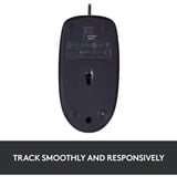 Logitech B100 Optical Usb Mouse f/ Bus mus Ambidextrous USB Type-A Optisk 800 dpi Sort, Ambidextrous, Optisk, USB Type-A, 800 dpi, Sort