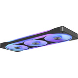 NZXT F420U Ultra RGB, Sag fan Sort