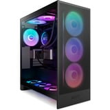NZXT F420 RGB CORE, Sag fan Sort