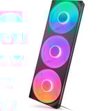 NZXT F420 RGB CORE, Sag fan Sort