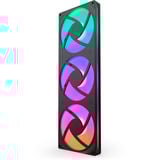 NZXT F420 RGB CORE, Sag fan Sort