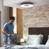 Philips Hue White Ambiance Still Loftlampe, LED lys Sort