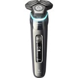 Philips SHAVER Series 9000 S9974/55 Elektrisk shaver til våd og tør barbering med SkinIQ kvarts grå, Rotations shaver, Krom, Dual SteelPrecision blades, GroomTribe, SH91, 2 År
