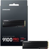 SAMSUNG 9100 PRO Heatsink 4 TB, Solid state-drev 