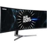 SAMSUNG Odyssey C49RG94SSR 124,5 cm (49") 5120 x 1440 pixel UltraWide Dual Quad HD LED Blå, Grå, Gaming Skærm mørkeblå/grå, 124,5 cm (49"), 5120 x 1440 pixel, UltraWide Dual Quad HD, LED, 4 ms, Blå, Grå
