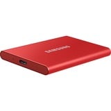 SAMSUNG Portable SSD T7 1 TB USB Type-C 3.2 Gen 2 (3.1 Gen 2) Rød, Solid state-drev Rød, 1 TB, USB Type-C, 3.2 Gen 2 (3.1 Gen 2), 1050 MB/s, Beskyttelse af adgangskode, Rød