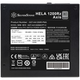 SilverStone HELA 1200Rz Axis, PC strømforsyning Sort
