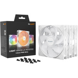 be quiet! Light Wings LX PWM 140mm Omvendt, Sag fan Hvid