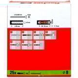 fischer EasyHook Løkke DuoPower 8x40, Dyvel Hvid