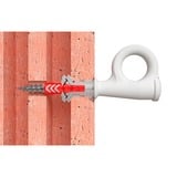 fischer EasyHook Løkke DuoPower 8x40, Dyvel Hvid