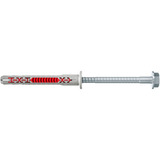 fischer Langskaftet rawlplug DuoXpand 8x80 FUS, Dyvel Lys grå/Rød