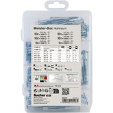 fischer Meister-Box hulrum metalplugs, Dyvel Sølv