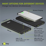 goobay Power Bank Sort