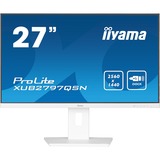 iiyama G-MASTER XUB2797QSN-W2 computerskærm 68,6 cm (27") 2560 x 1440 pixel Quad HD LED Hvid, LED-skærm hvid (mat), 68,6 cm (27"), 2560 x 1440 pixel, Quad HD, LED, 1 ms, Hvid