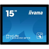 iiyama ProLite TF1534MC-B7X computerskærm 38,1 cm (15") 1024 x 768 pixel XGA LED Berøringsskærm Multibruger Sort, LED-skærm Sort, 38,1 cm (15"), 1024 x 768 pixel, XGA, LED, 8 ms, Sort