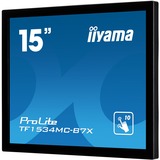 iiyama ProLite TF1534MC-B7X computerskærm 38,1 cm (15") 1024 x 768 pixel XGA LED Berøringsskærm Multibruger Sort, LED-skærm Sort, 38,1 cm (15"), 1024 x 768 pixel, XGA, LED, 8 ms, Sort