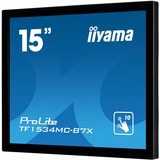 iiyama ProLite TF1534MC-B7X computerskærm 38,1 cm (15") 1024 x 768 pixel XGA LED Berøringsskærm Multibruger Sort, LED-skærm Sort, 38,1 cm (15"), 1024 x 768 pixel, XGA, LED, 8 ms, Sort