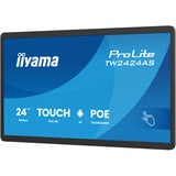 iiyama ProLite TW2424AS-B3P, Offentlig visning Sort (mat), Interaktivt fladpanel, 60,5 cm (23.8"), 1920 x 1080 pixel, Wi-Fi, 24/7